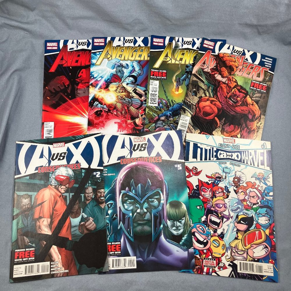 Avengers Vs X-Men Marvel Comics Lot of 7 Issues Little Marvel Skottie Young